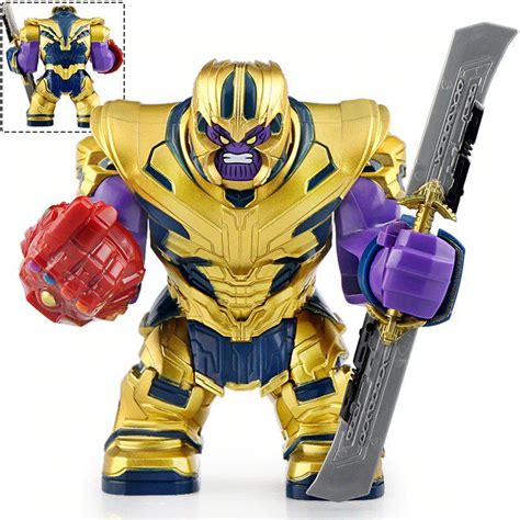 Thanos infinity war avengers marvel super heroes big figure minifigure ...