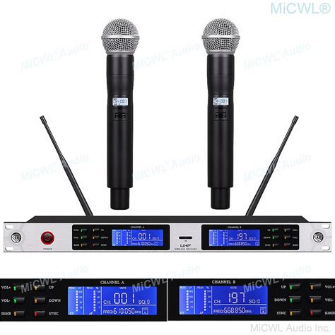 Professionnel M Tal Sm Portable Uhf Syst Me De Microphone Sans Fil