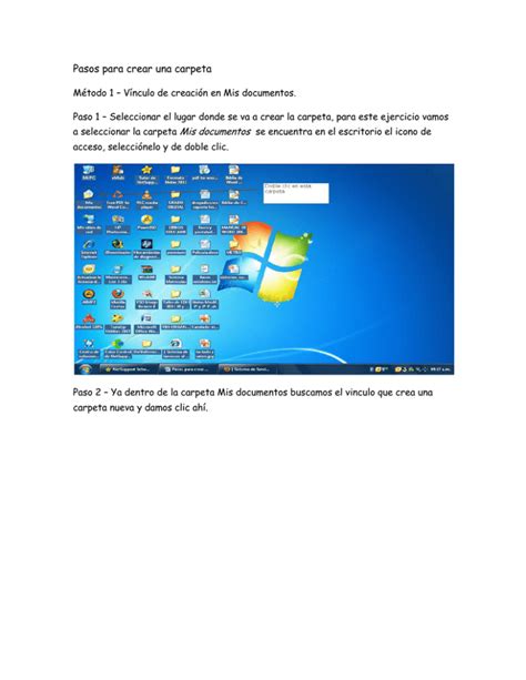 Pasos Para Crear Una Carpeta