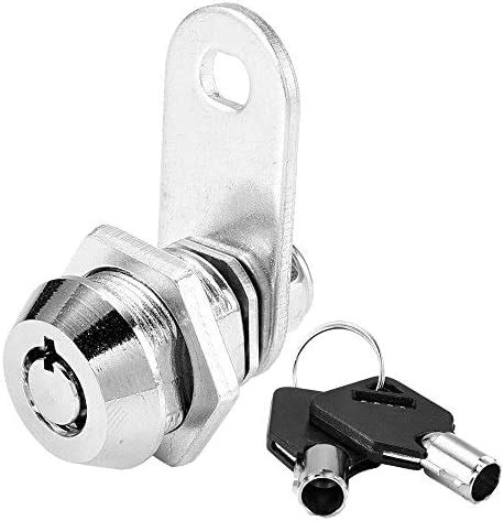 Kitmose Tubular Cam Lock With 5 8 Cylinder And Chrome Finish Keyed