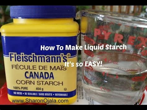 How To Make Liquid Starch Youtube