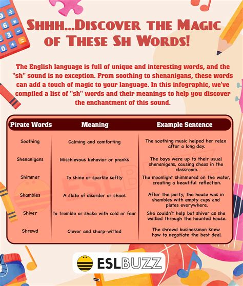 Sh Words Boost Your English Vocabulary And Writing Skills Eslbuzz