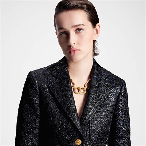 Lurex Monogram Preppy Blazer Ready To Wear Louis Vuitton