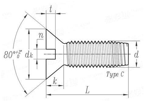 ASME B 18 6 4 1998 R2005 Slotted Flat Countersunk Head Tapping