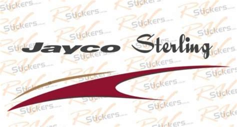 Jayco Sterling Rear Decals Mm Caravan Sticker Vintage Graphics