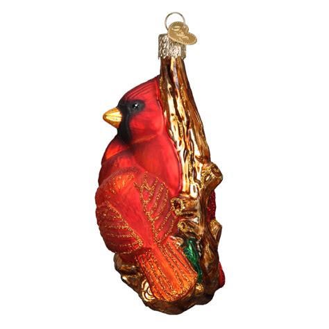 Pair Of Cardinals Glass Ornament