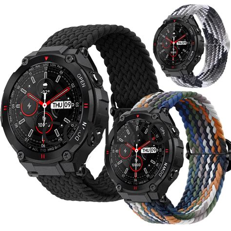 LEMFO Bracelet en nylon respirant réglable pour montre intelligente