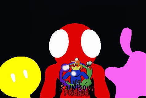 Rainbow Friends Mod But Pink Yellow Red Update V2 Friday Night Funkin