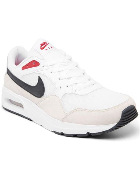 Nike Leather Air Max Sc Casual Sneakers From Finish Line In White For