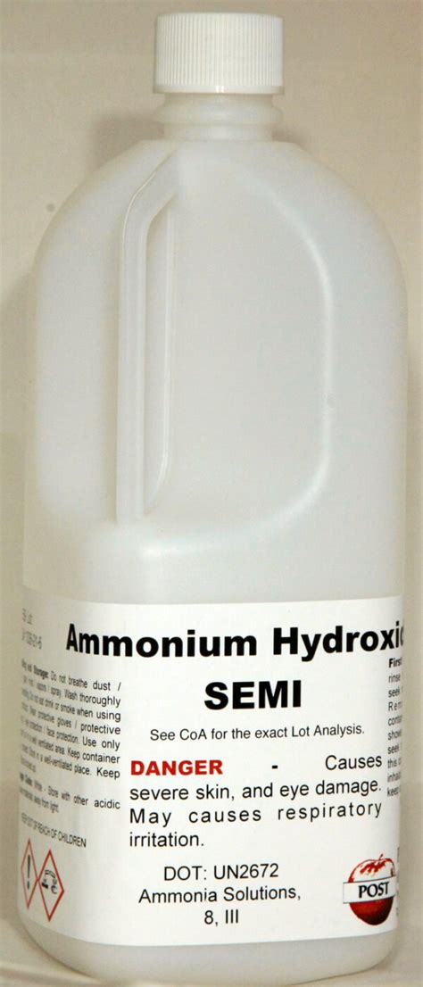 Concentrated Ammonium Hydroxide - Post Apple Scientific