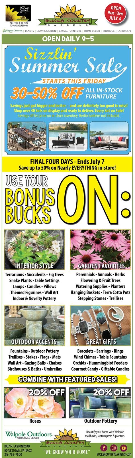 This Week — Bucks Country Gardens