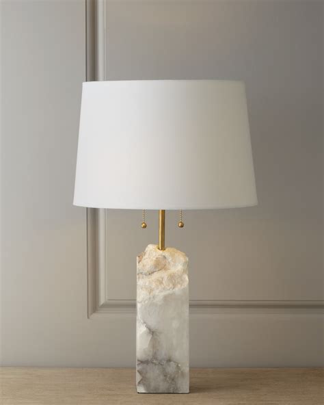 John Richard Collection Alabaster Cross Table Lamp Neiman Marcus