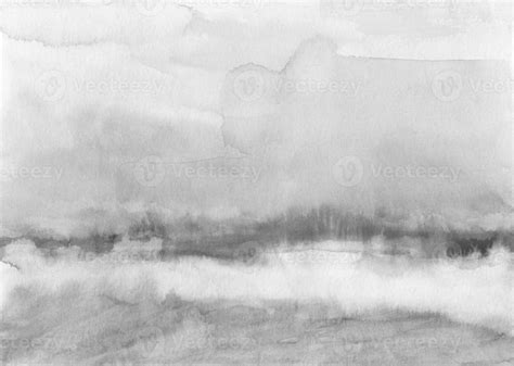 Fondo Gris Acuarela Textura En Blanco Y Negro Pintada A Mano Papel Pintado Monocromático