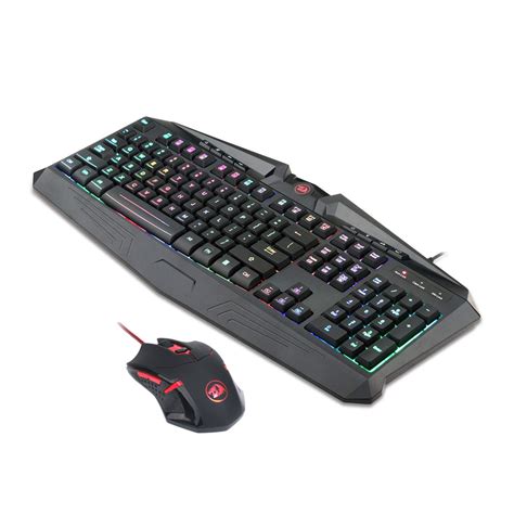 Kit Gamer Redragon S Teclado Vajra Mouse Centrophorus Bem