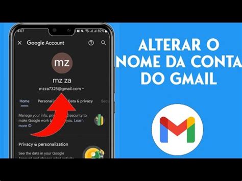 COMO ALTERAR O NOME DO EMAIL NO GMAIL DO GOOGLE YouTube