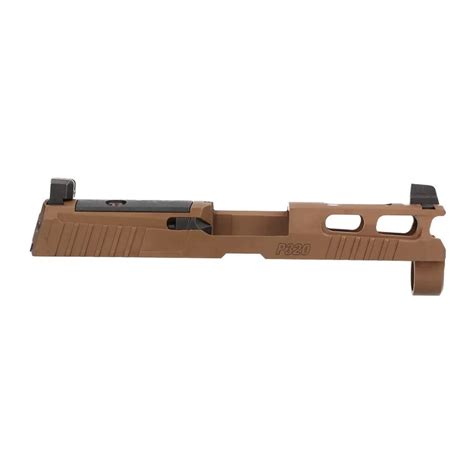 Sig Sauer P Pro Cut Mm Bbl R Optic Ready Coyote Tan Slide