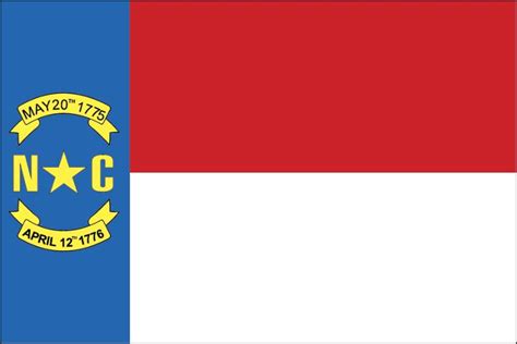 North Carolina State Flag Wall Window Car Vinyl Sticker Vinyl Decal