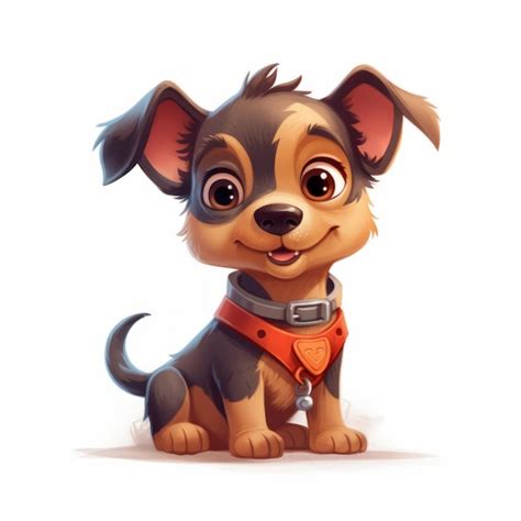 Premium AI Image | Cartoon Dog Character Illustration Concept Art