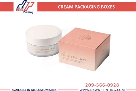 Custom Cream Boxes Cream Boxes Wholesale Dawn Printing