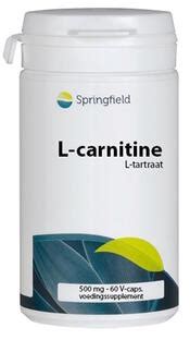 Springfield L Carnitine Mg Capsules Cp Voordelig Online Kopen