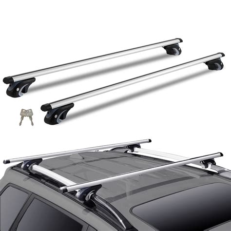 VEVOR Portaequipajes Universal De Aluminio Para Coche Rieles Laterales