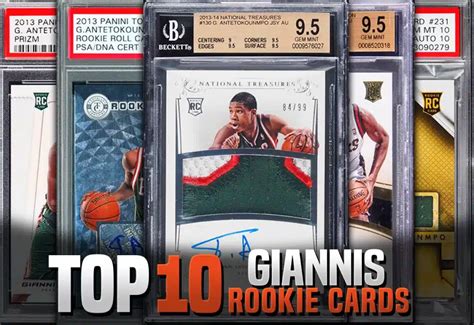 Top 10 Giannis Antetokounmpo Rookie Cards - Recent Sales