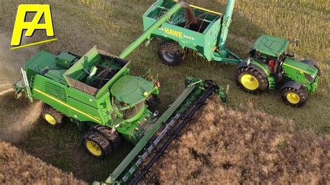 Raps Dreschen Drohnen Video Vom John Deere T I M Hdrescher