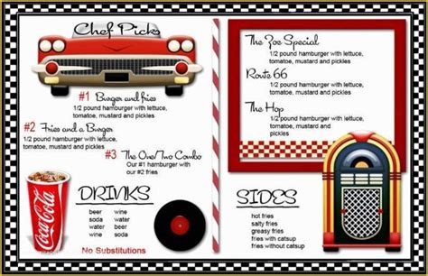 Concession Stand Menu Template Excel Minasinternational