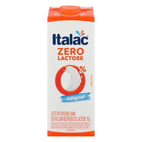 Leite Integral Zero Lactose Italac 1l