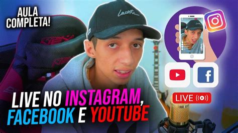 COMO FAZER LIVE NO INSTAGRAM YOUTUBE E FACEBOOK AO MESMO TEMPO