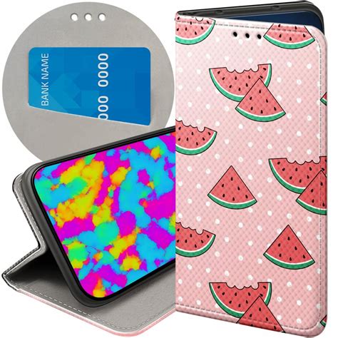 Etui Z Klapk Do Motorola Moto G Play Wzory Arbuz Z Arbuzem Melon