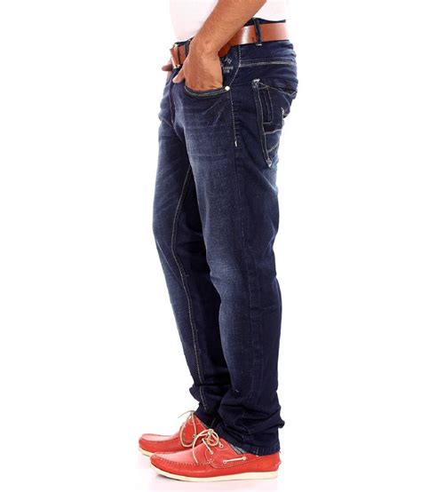 Sparky Blue Cotton Faded Slim Fit Jeans Buy Sparky Blue Cotton Faded