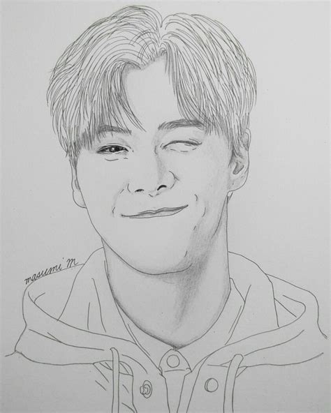 ASTRO Moonbin ムンビン Kpop drawings Cool pencil drawings Astro