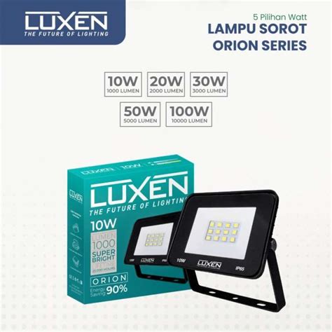 Promo Luxen Orion Lampu Sorot Led Flood Light 100w Garansi 1 Tahun