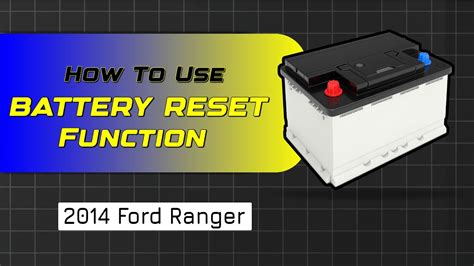 How To Use Battery Reset Function On Sds Ford Ranger Youtube