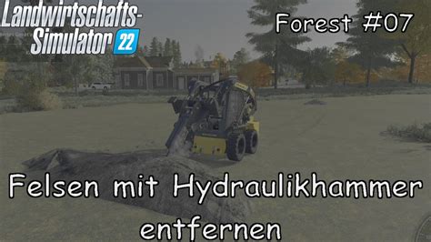 Ls Forest Felsen Mit Hydraulikhammer Entfernen