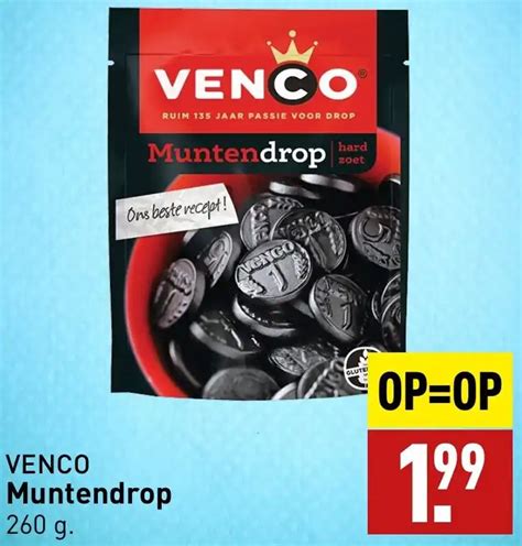 VENCO Muntendrop 260 G Aanbieding Bij ALDI