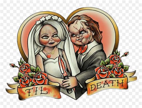 #chucky #tiffany #bride #wedding #love #horror #grunge - Chucky And ...