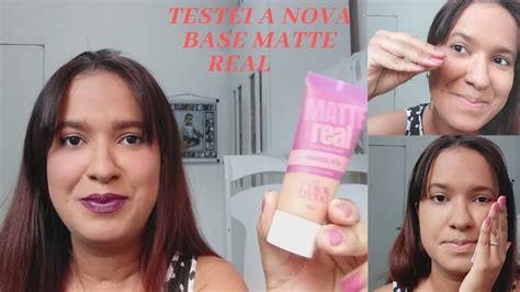 TESTEI A BASE MATTE REAL DA AVON COLLOR TREND YouTube