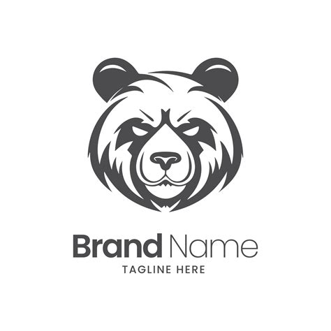 bear logo design. bear head logo design, bear illustration, mascot logo ...