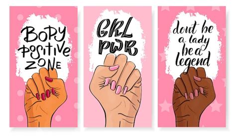 Premium Vector Feminism Girl Power Vector Concept