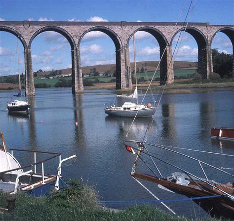 St Germans Quay And Viaduct By Trevor Rickard Kowethas Ertach Kernow