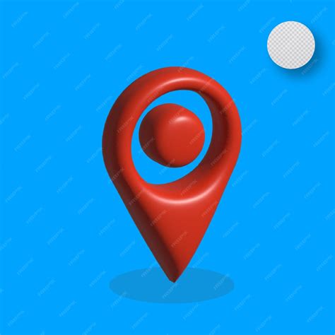 Premium Vector 3d Red Location Icon