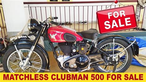 Vintage Original Matchless Clubman Cc For Sale Youtube