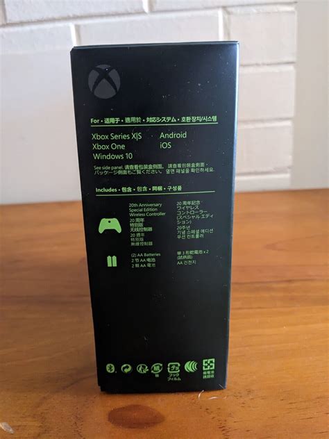 Microsoft Xbox Series X Wireless Controller 20th Anniversary Special Edition Qau 00045 For