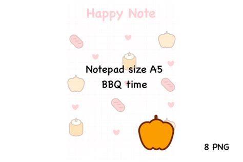 Bbq Time Notepad Size A Graphic By Spsweet Creative Fabrica