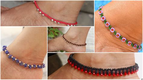 5 Handmade Beaded Anklet Ideas How To Make Beaded Anklet At Home