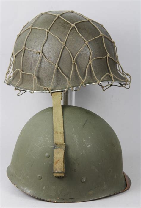 Cs Militaria Ww2 Us M1 Fixed Bales Helmet With Camouflage Net