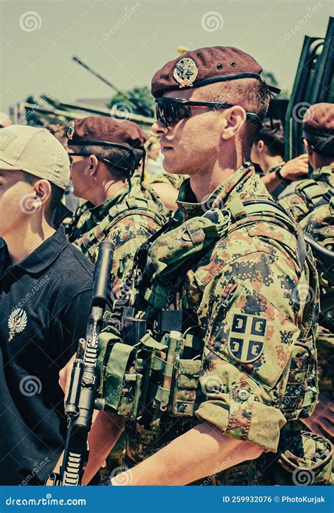 28.06.2021. Kragujevac, Serbia. Military Parade in the Park Editorial ...