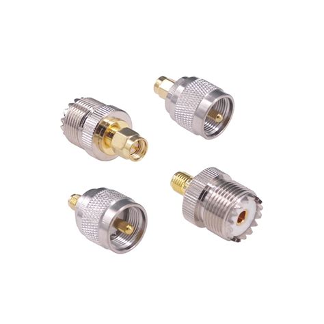 Amazon RFaha 4pcs SMA To UHF Coax Connector SMA Male Female To UHF